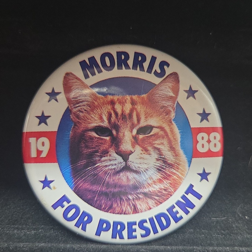 1988 Morris For President Pin